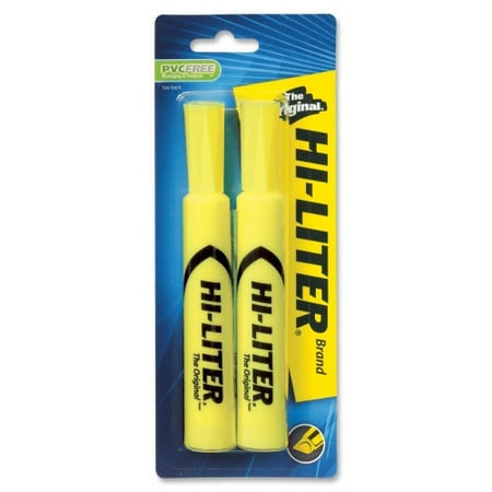 AVERY HI-LITER YELLOW HIGHLITER - 2 CT