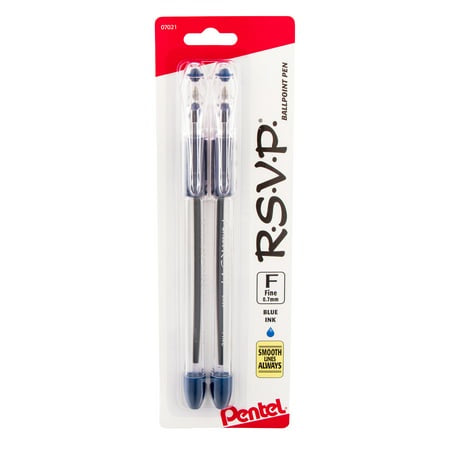 R.S.V.P. BALL PEN FINE 0.7 mm / 2 PKS - PENTEL