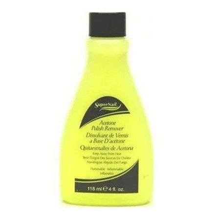 SUPER NAIL ACETONE POLISH REMOVER 4 OZ LIME-GREEN