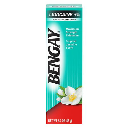 BENGAY LIDOCAINE 4% TROPICAL JASMINE SCENT 3.0 OZ