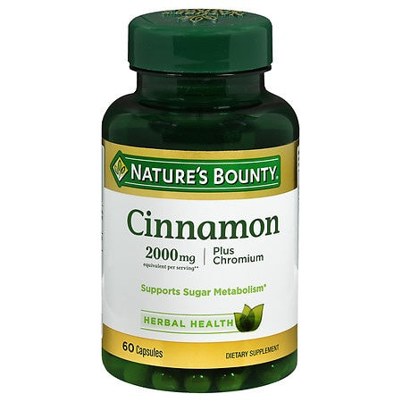 NATURES BOUNTY CINNAMON 2000MG 60 CAPSULES