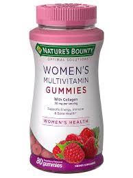 NATURE'S BOUNTY WOMEN'S VITAMIN GUMMIES 80 CT RASPBERRY FLVR