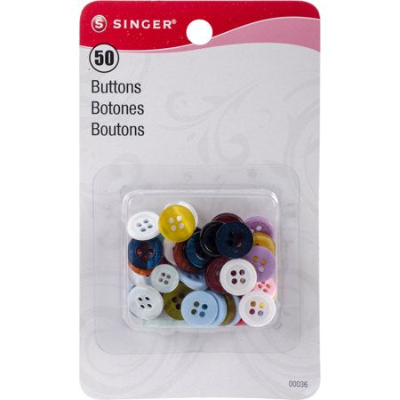 SINGER BUTTONS 50 CT