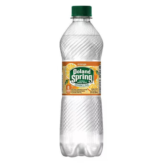 POLAND SPRING SPARKLING WATER ORANGE 16.9OZ