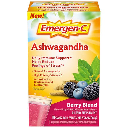 EMERGEN C ASHWAGANDHA BERRY BLEND 18 CT