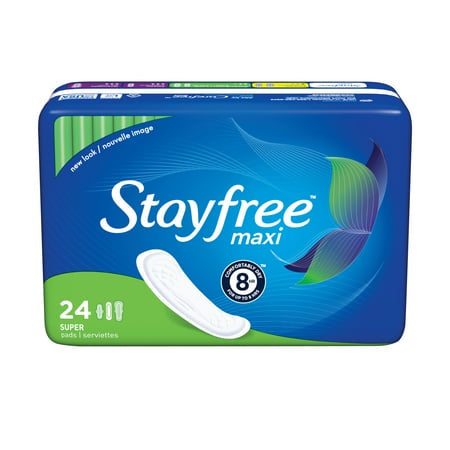 STAYFREE MAXI SUPER 24 CT (394-8007)