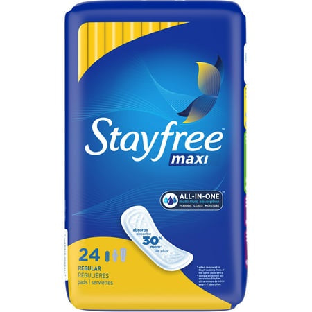 STAYFREE MAXI REGULAR 24 CT(394-8015)