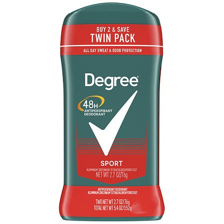 DEGREE MEN INV. SOLID SPORT 2PK 2.7OZ