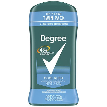 DEGREE MEN INV. SOLID COOL RUSH 2PK 2.7OZ