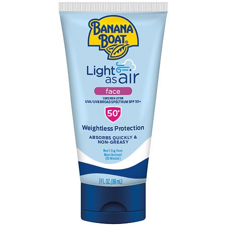 BANANA BOT LIGHT AS AIR FACE SUNSCREEN LOTION 50+ 3 OZ