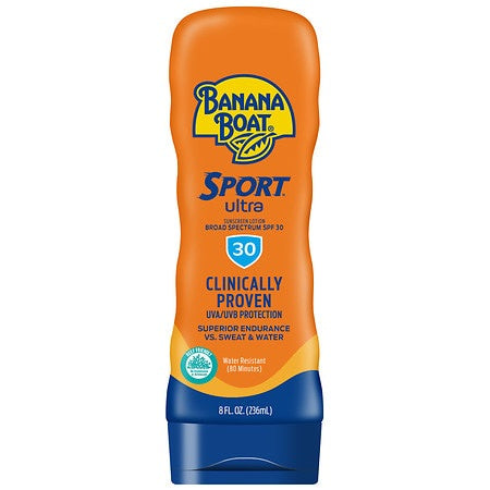 BB SPORT ULTRA SPF 30 SUNSCREEN LOTION  WATER RESISTANT 8 OZ