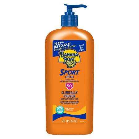 Banana Boat Ultra Sport Sunscreen Lotion SPF 50+, 12 fl oz