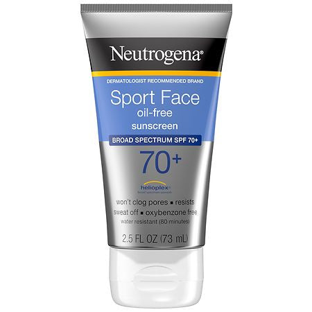 NEUTROGENA ULT SPORT FACE SUNSCREEN  70+ 2.5 OZ