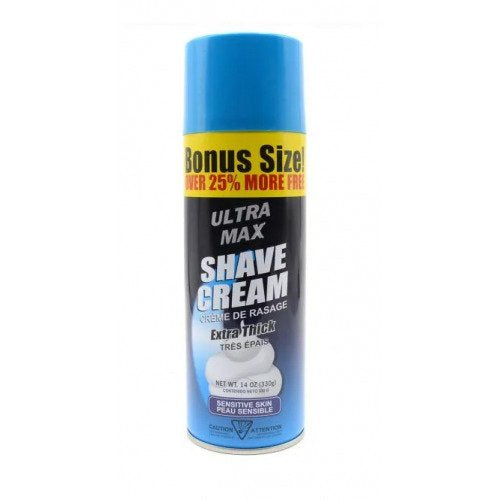 ULTRA MAX SHAVE CREAM SENSITIVE 14 OZ