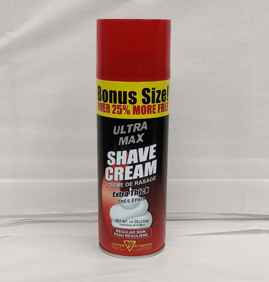 ULTRA MAX SHAVE CREAM REGULAR 14 OZ