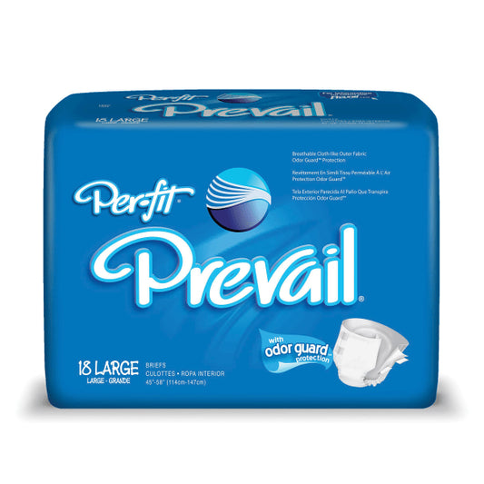 PREVAIL BRIEFS PER-FIT LG 18CT