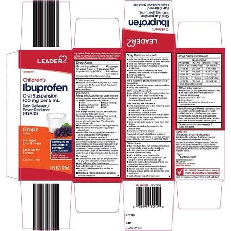 LEADER CHILDRENS IBUPROFEN GRAPE 4 OZ