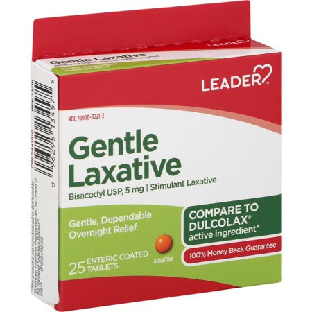 GENTLE LAXATIVE 5 MG TABLETS 25 CT