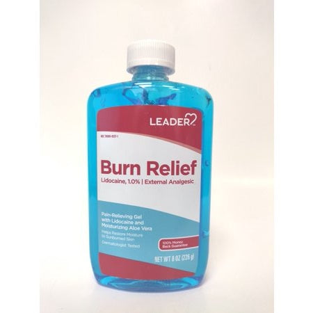 LEADER BURN RELIEF, LIDOCAINE 1.0%, 8oZ