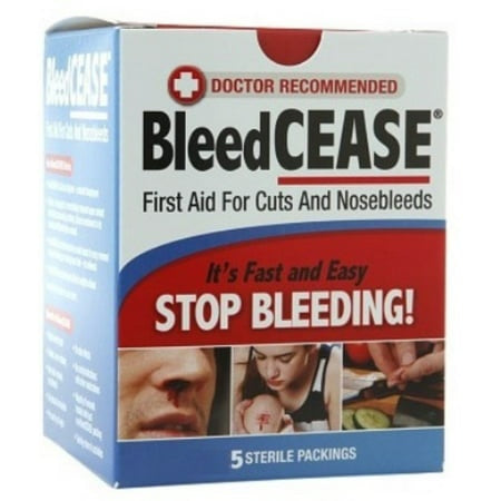 BLEEDCEASE STOP BLEEDING 5 STERILE PACKINGS