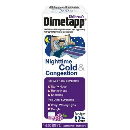 DIMETAPP NIGHTTIME COLD CON 4oz