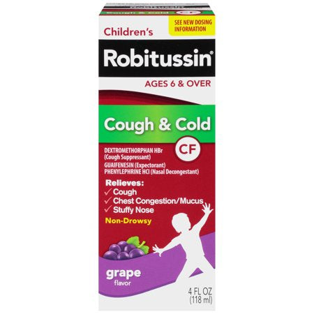 ROBITUSSIN CF CHLD CGH CL