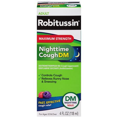 ROBITUSSIN NIGHTIME COUGH DM  4 OZ