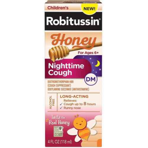 CHILDREN'SROBITUSIN HONEY NIGHT TIME COUGH 4 OZ