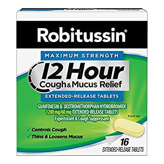 ROBITUSSIN 12 HOUR COUGH & MUCUS RELIEF 16 TABLETS