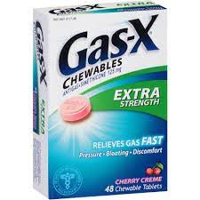 GAS-X EXTRA STRENGTH CHERRY CREME 48 CHEWABLE TABLETS