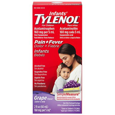 TYLENOL INFANTS GRAPE 2 OZ