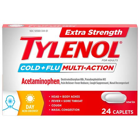 TYLENOL COLD + FLU MULTI-ACTION DAY 24 CAPLETS