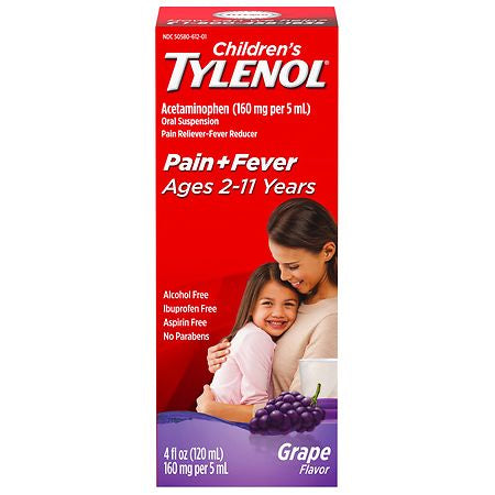 TYLENOL CHILD GRAPE SUSPEN 4OZ