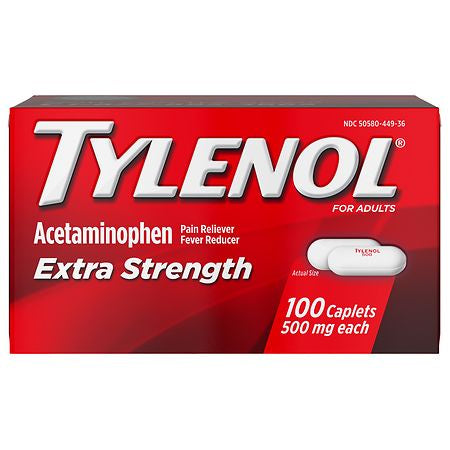 TYLENOL X-STR 500mg 100 CAPLETS