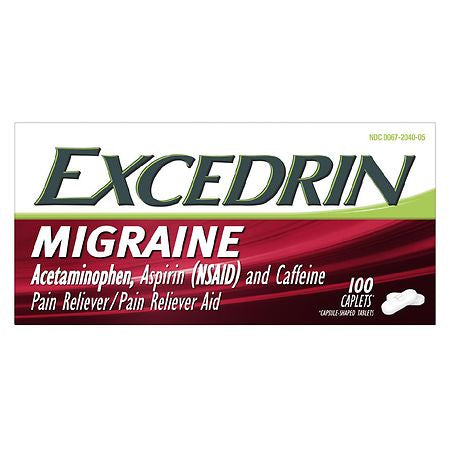 EXCEDRIN MIGRAINE  100 CAPS