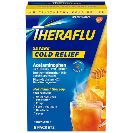 THERAFLU MULT SYMP SEVR COLD 6 PACKETS