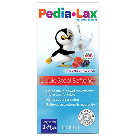 PEDIA-LAX DOCUSATE SODIUM BERRY FLAVOR 4 OZ