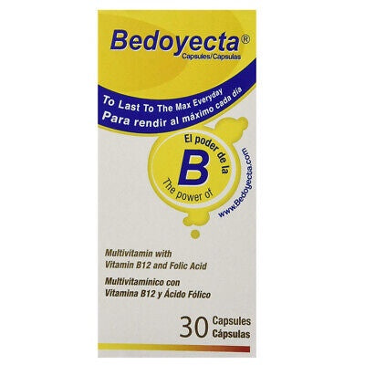 BEDOYECTA MULTIVITAMIN W VITAMINE B12 AND FOLIC ACID 30 CAPSULES