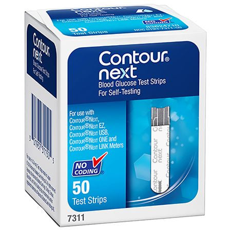 CONTOUR B G TEST STRIPS 50CT #7311