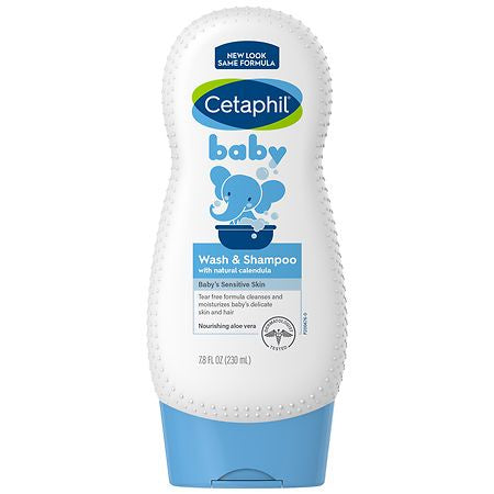 CETAPHIL BABY WASH & SHAMPOO WITH CALENDULA 7.8 FL