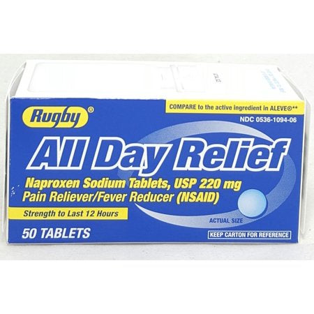 RUGBY ALL DAY RELIEF 50 TABLETS