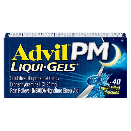 ADVIL PM LIQUI GELS 40 CAP