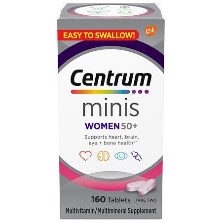 CENTRUM MINIS WOMEN 50+ MULTIVITAMIN 160 TABLETS