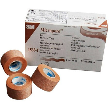 3M MICROPORE TAPE TAN  REF -1533-2  1CT