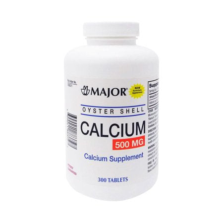 CALCIUM OYSTER SHELL 500 MG TABLETS - 300CT