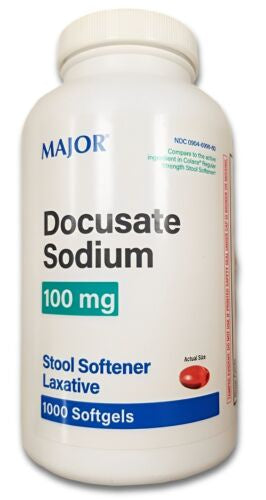 DOCUSATE SOD 100 MG CAPSULE - 1000CT