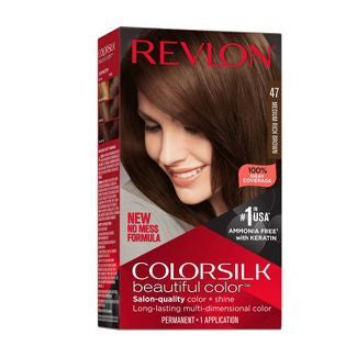 REVLON COLORSILK # 47 MEDIUM RICH BROWN