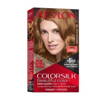 REVLON COLORSILK # 57 LIGHTEST GOLDEN BROWN