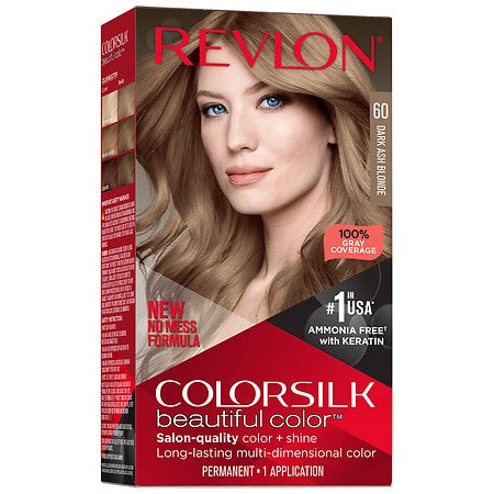 Revlon Colorsilk Beautiful Color Permanent Hair Color #60 Dark Ash Blonde