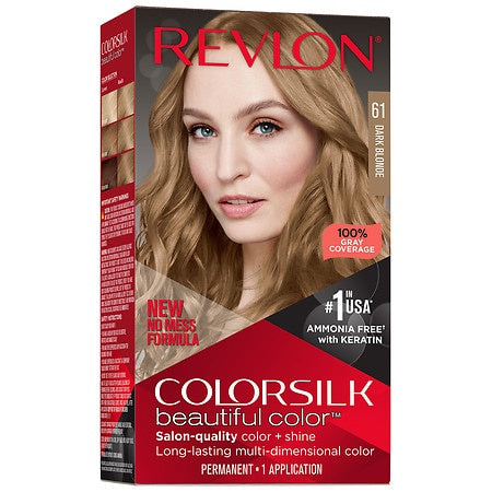 Revlon Colorsilk Beautiful Color Permanent Hair Color #61 Dark Blonde